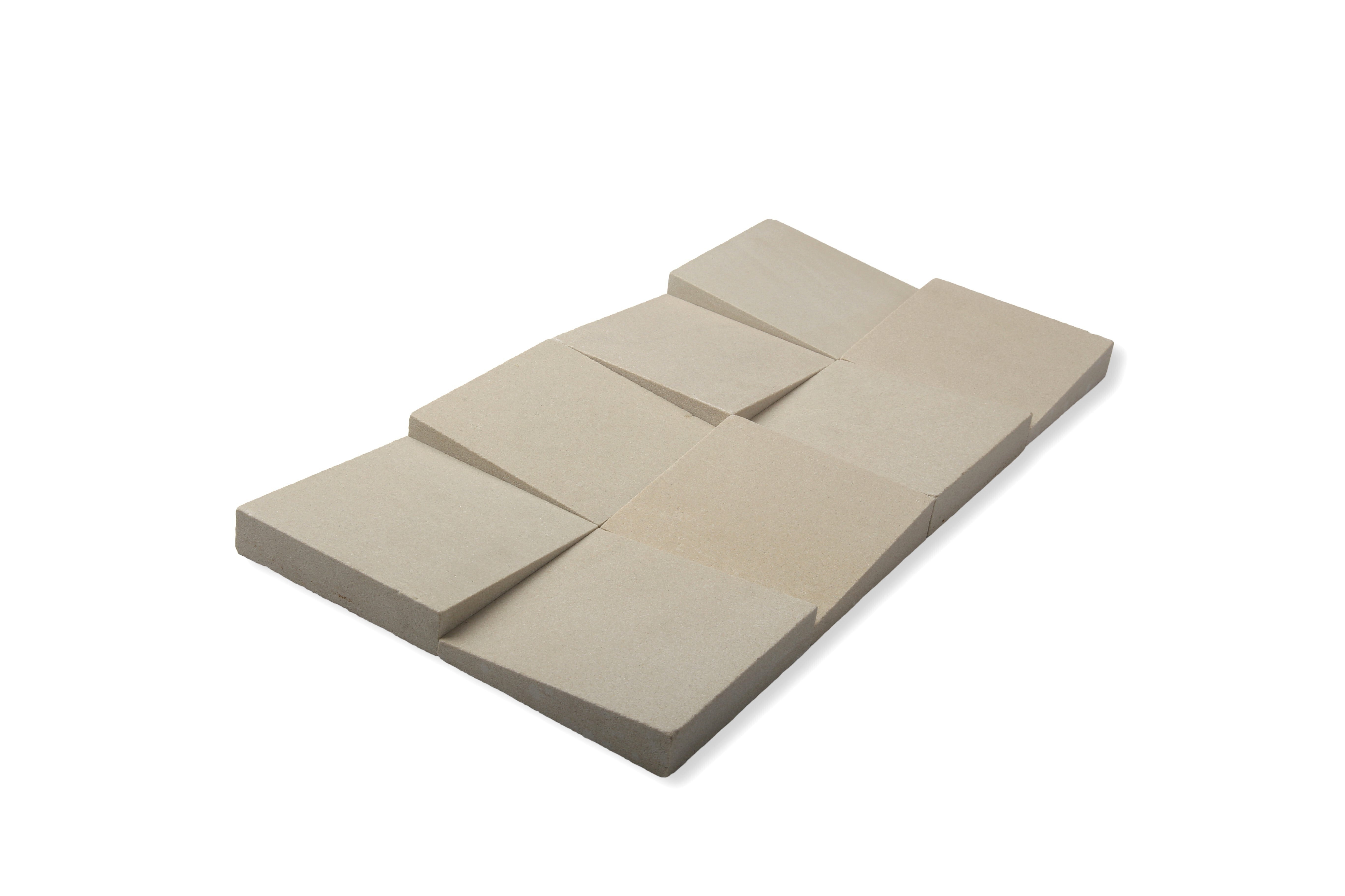 V Squares Sandstone Mint Honed