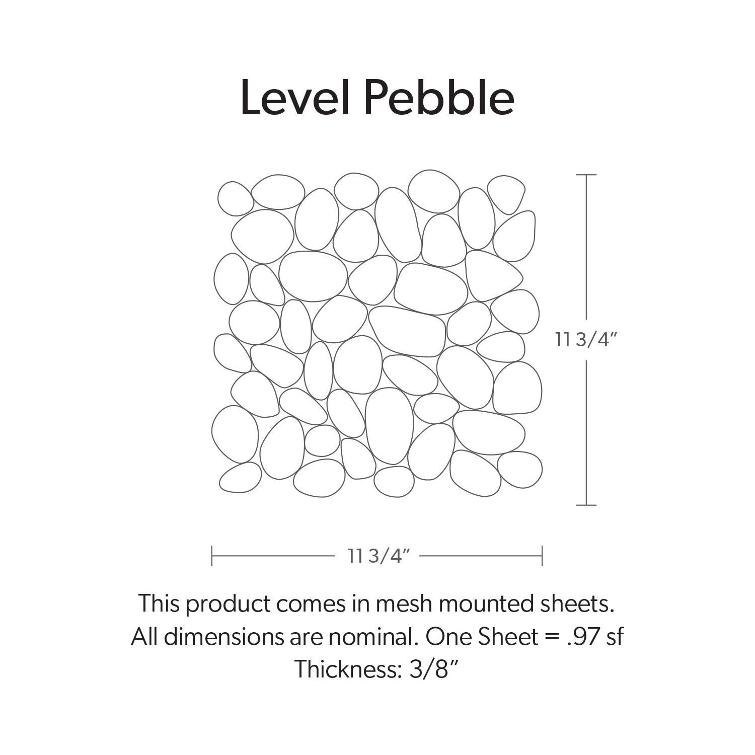 Level Pebble Citrine Honed