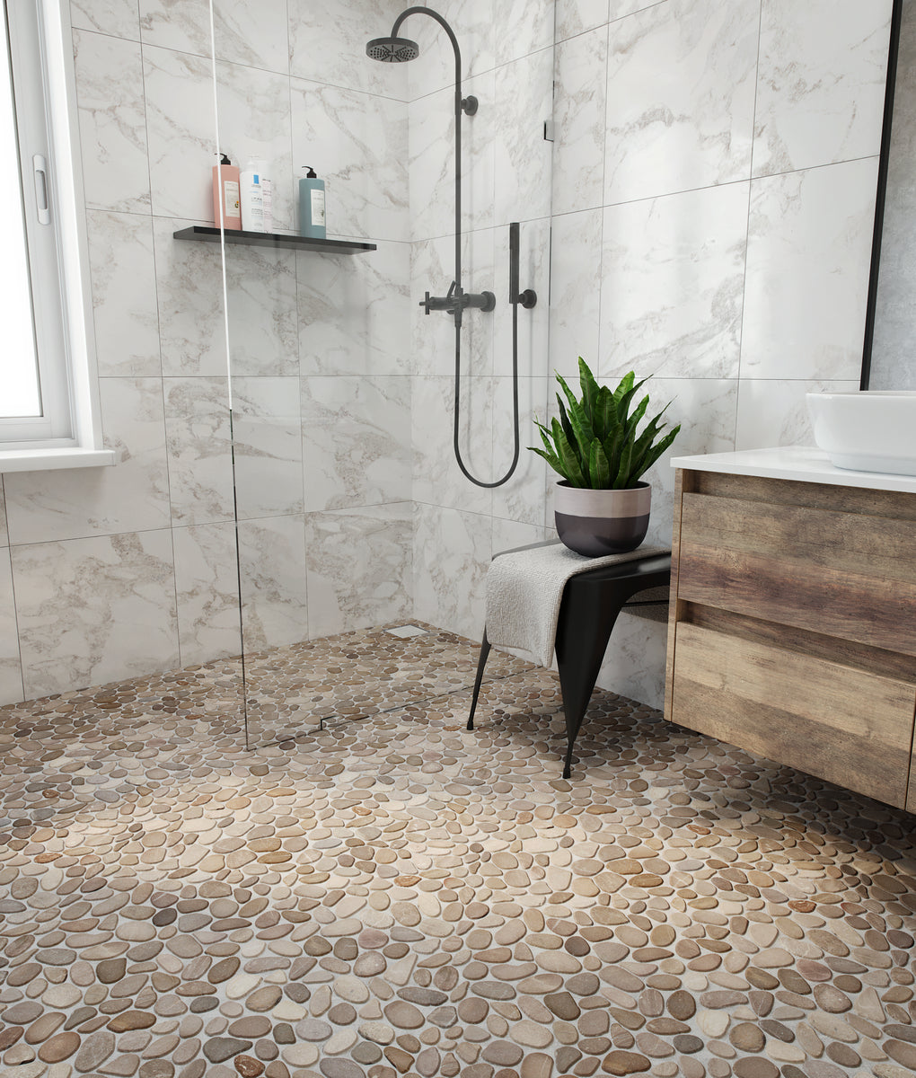 Level Pebble French Tan Honed
