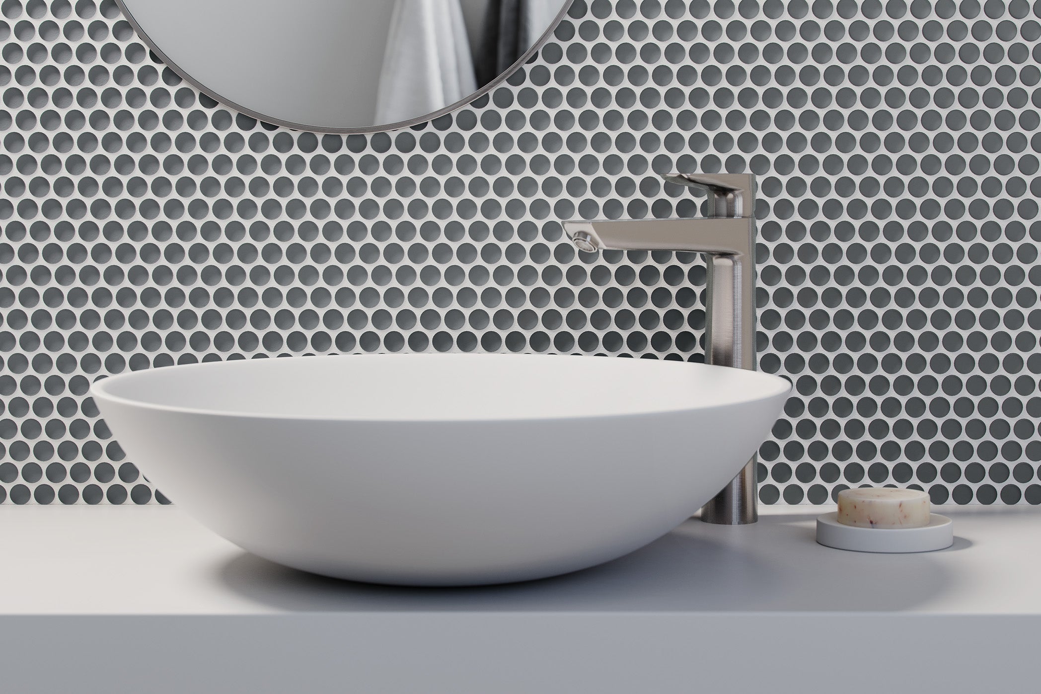 Penny Rounds Graphite Matte