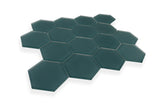 3" Hexagon Lagoon Matte