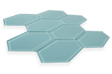 Elongated Hexagon Azure Gloss