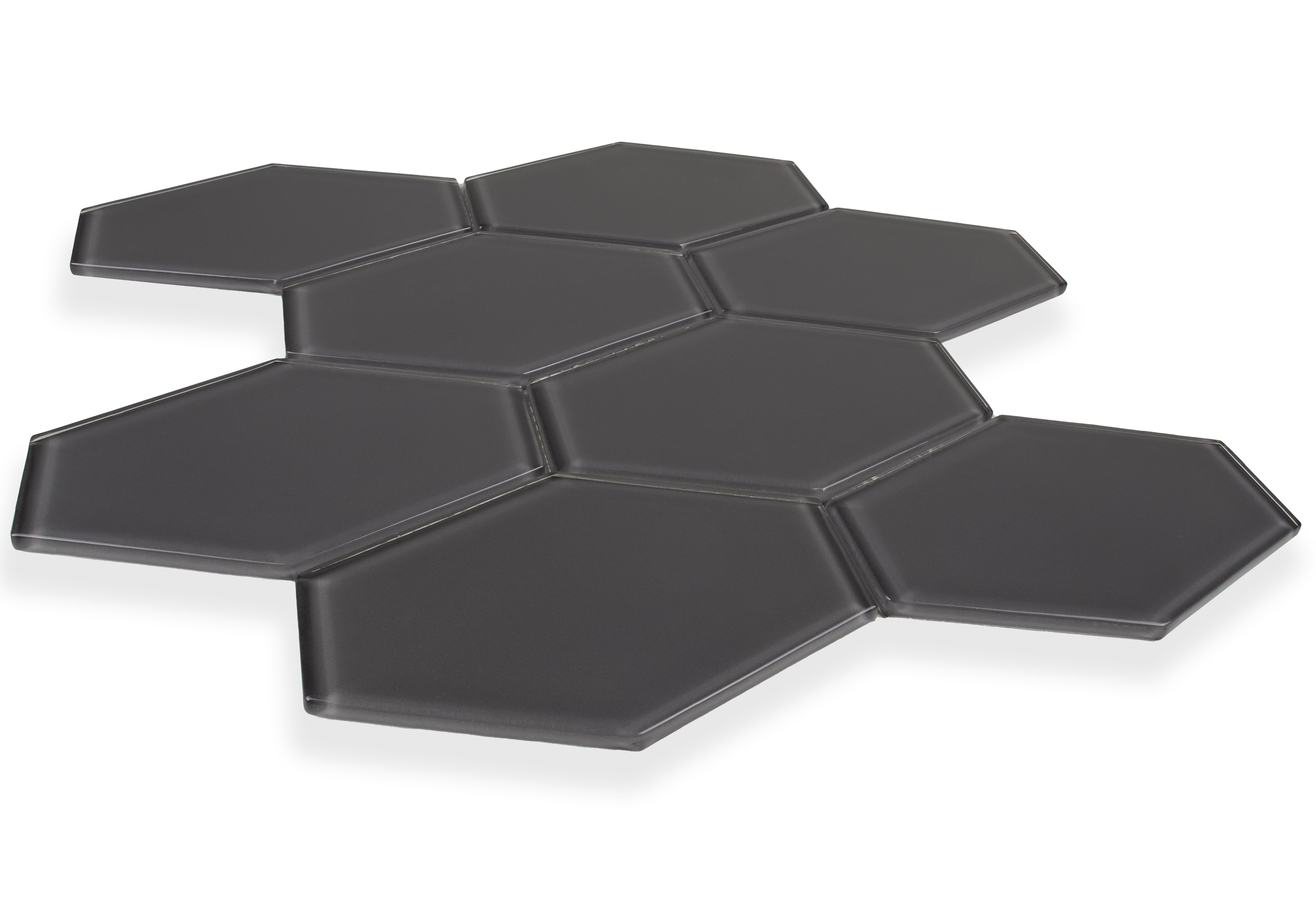 Elongated Hexagon Graphite Gloss