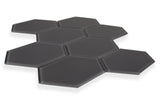 Elongated Hexagon Graphite Gloss