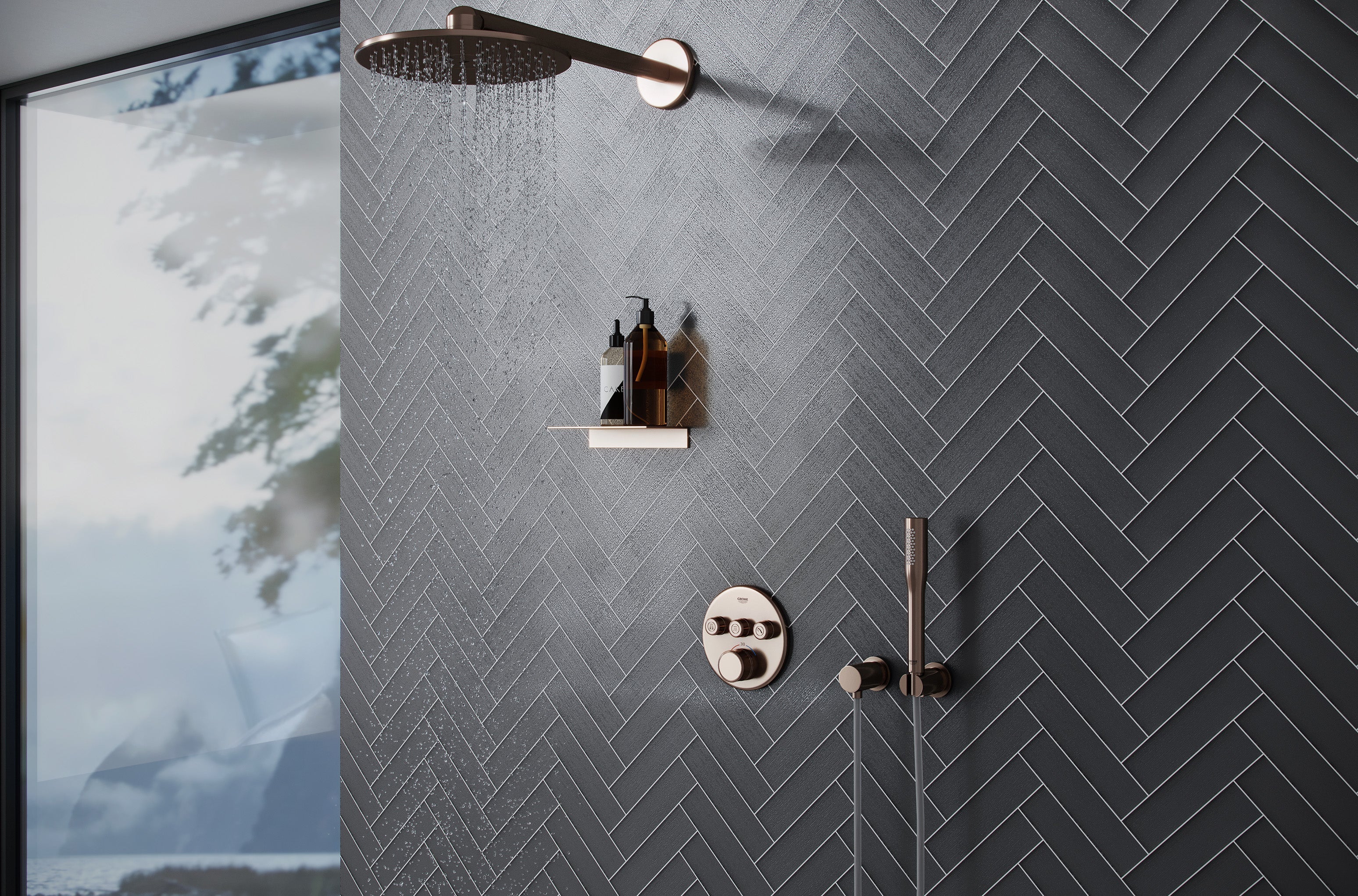 2"x8" Graphite Cascade