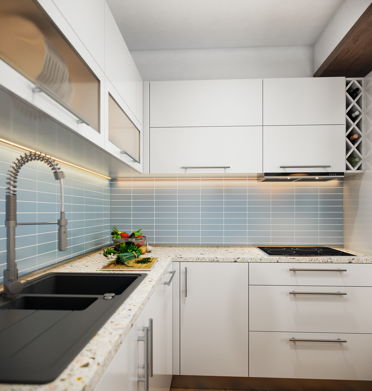 2"x8" | Stratos Matte kitchen backsplash