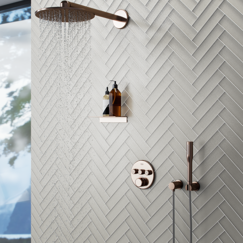 2"x8" | Tule Cascade shower wall