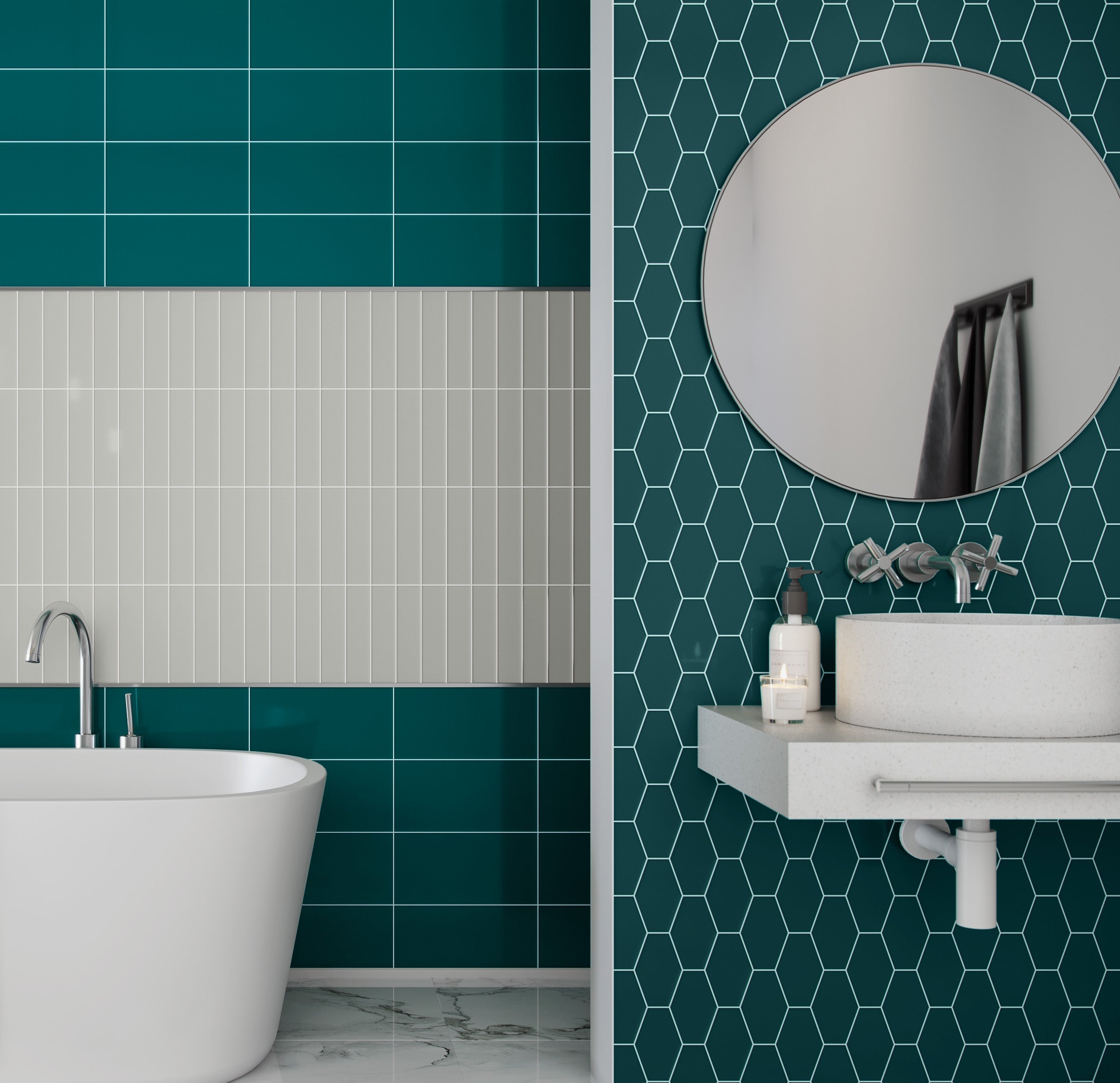Elongated Hexagon Lagoon Gloss