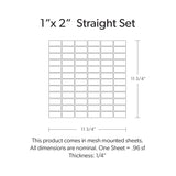 1"x2" Straight Set Graphite Cascade