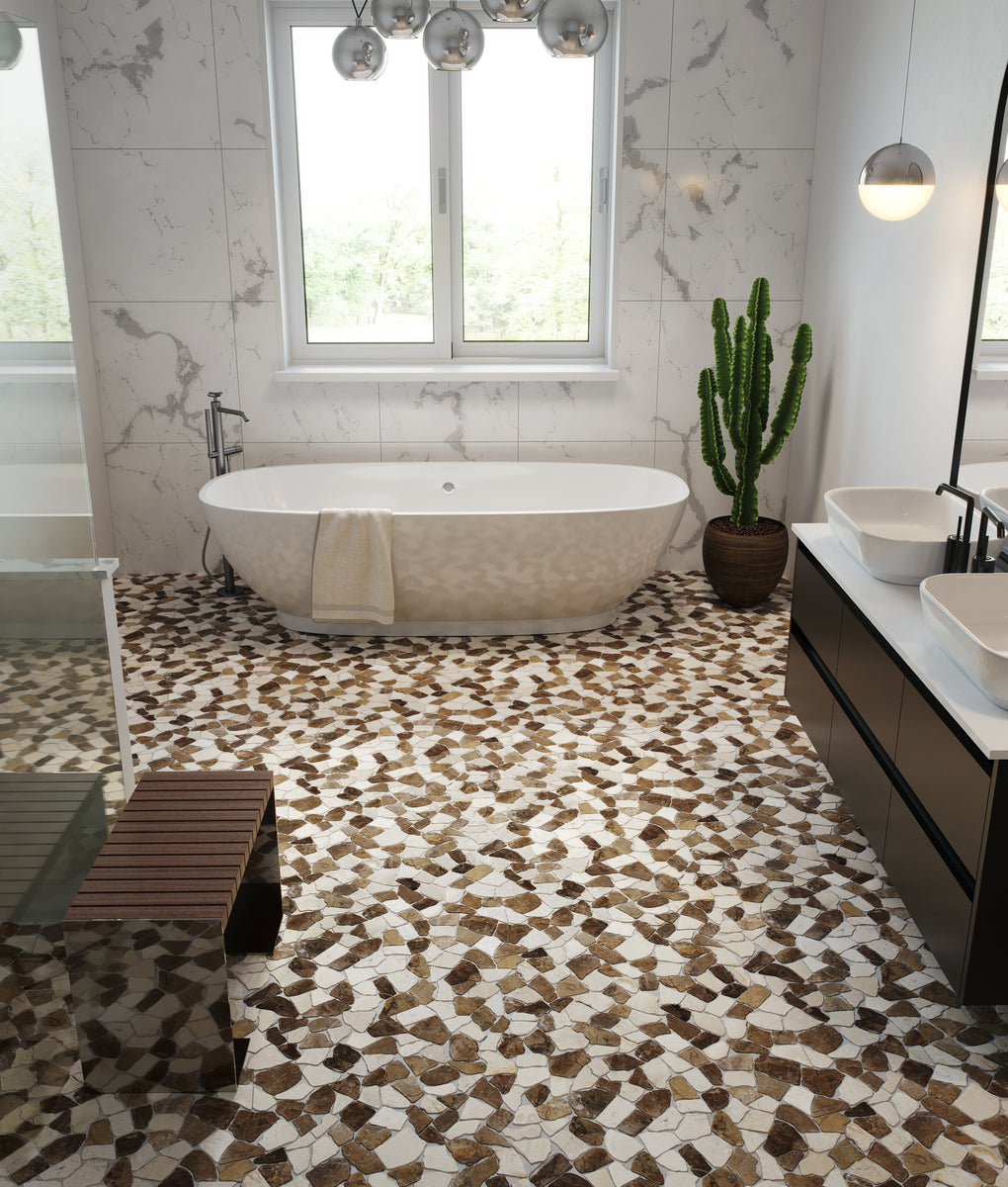 Random Beige & Tan Marble Tumbled
