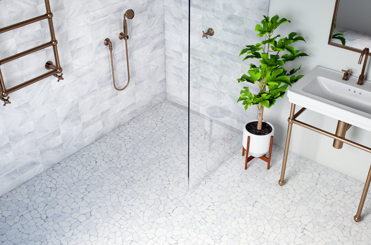 Random White Marble Tumbled