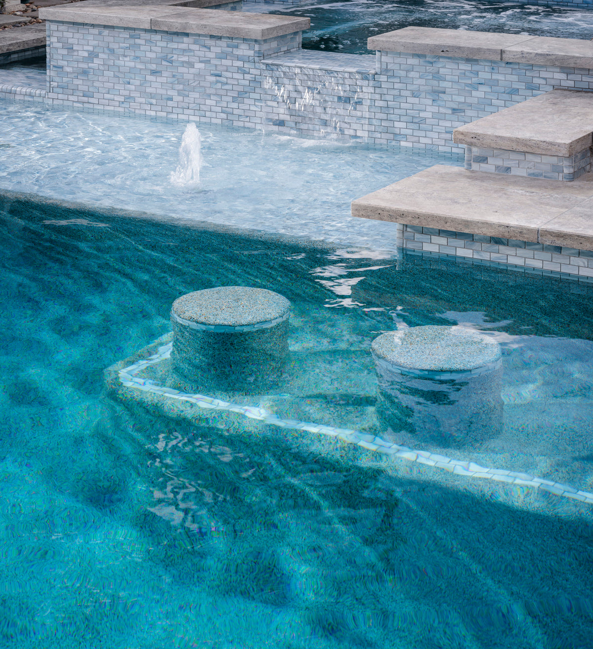 Nuance Drifting Mist Satin pool install