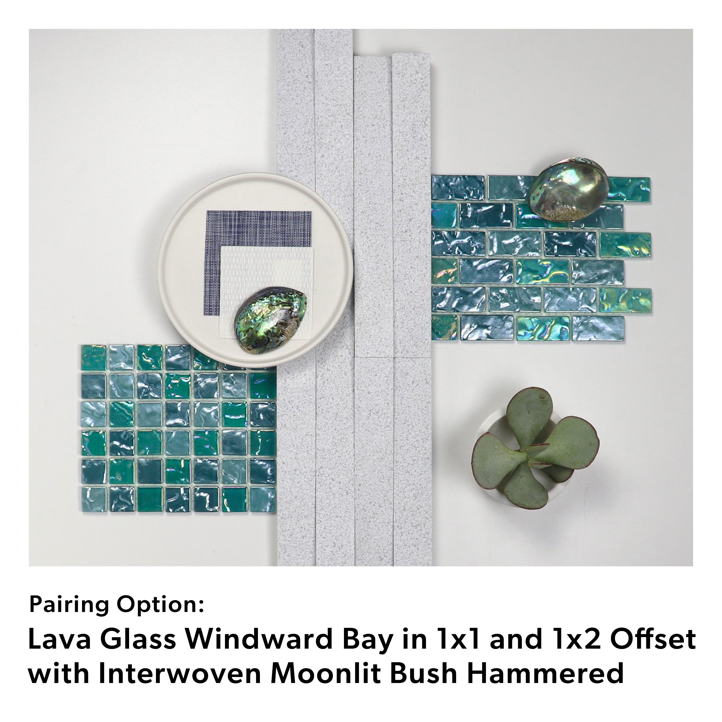1"x 1" Straight Set Windward Bay Lava