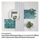 1"x 1" Straight Set Windward Bay Lava
