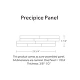 Precipice Panel Moonlit Bush Hammered