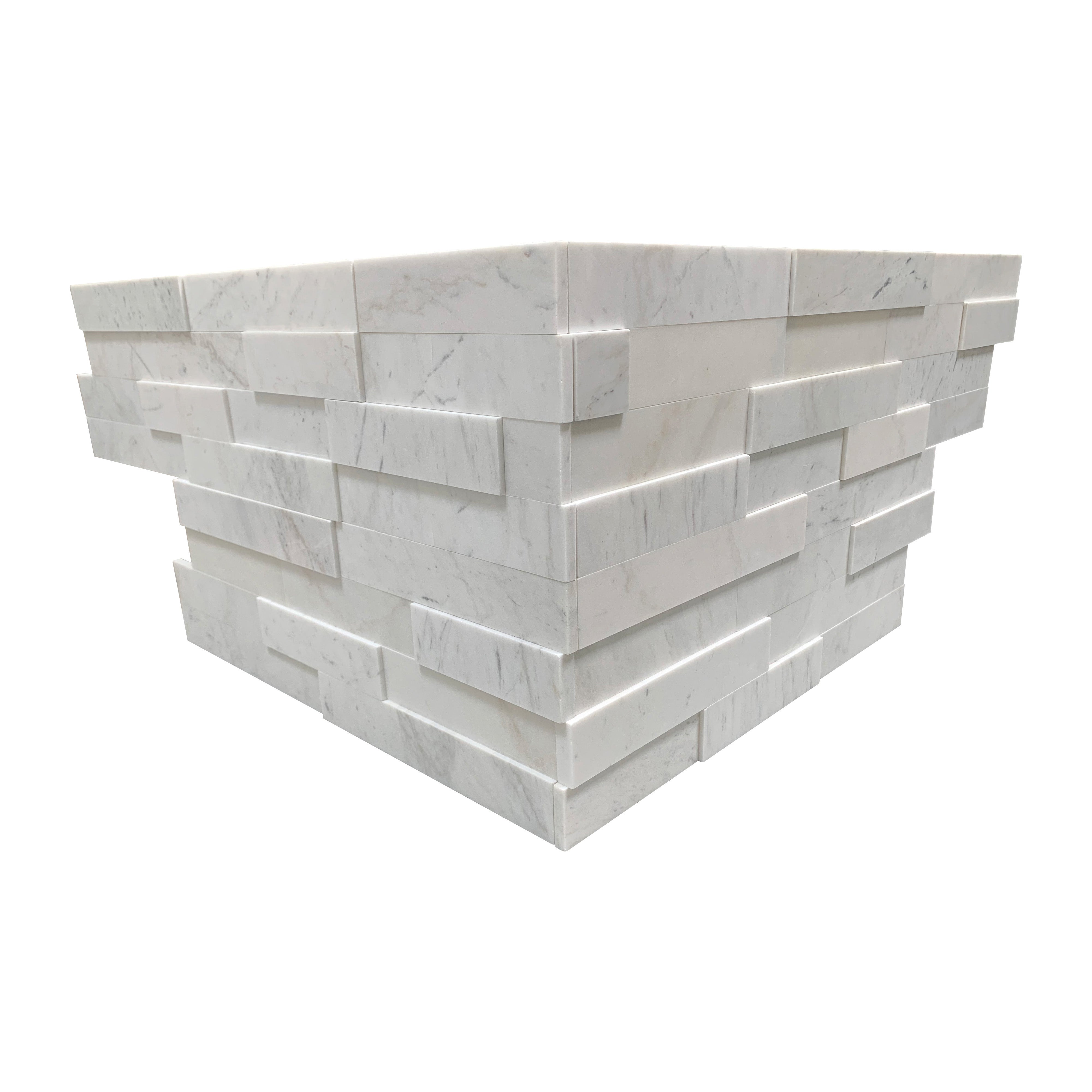 Precipice Corner 4 pc set Alabaster Honed