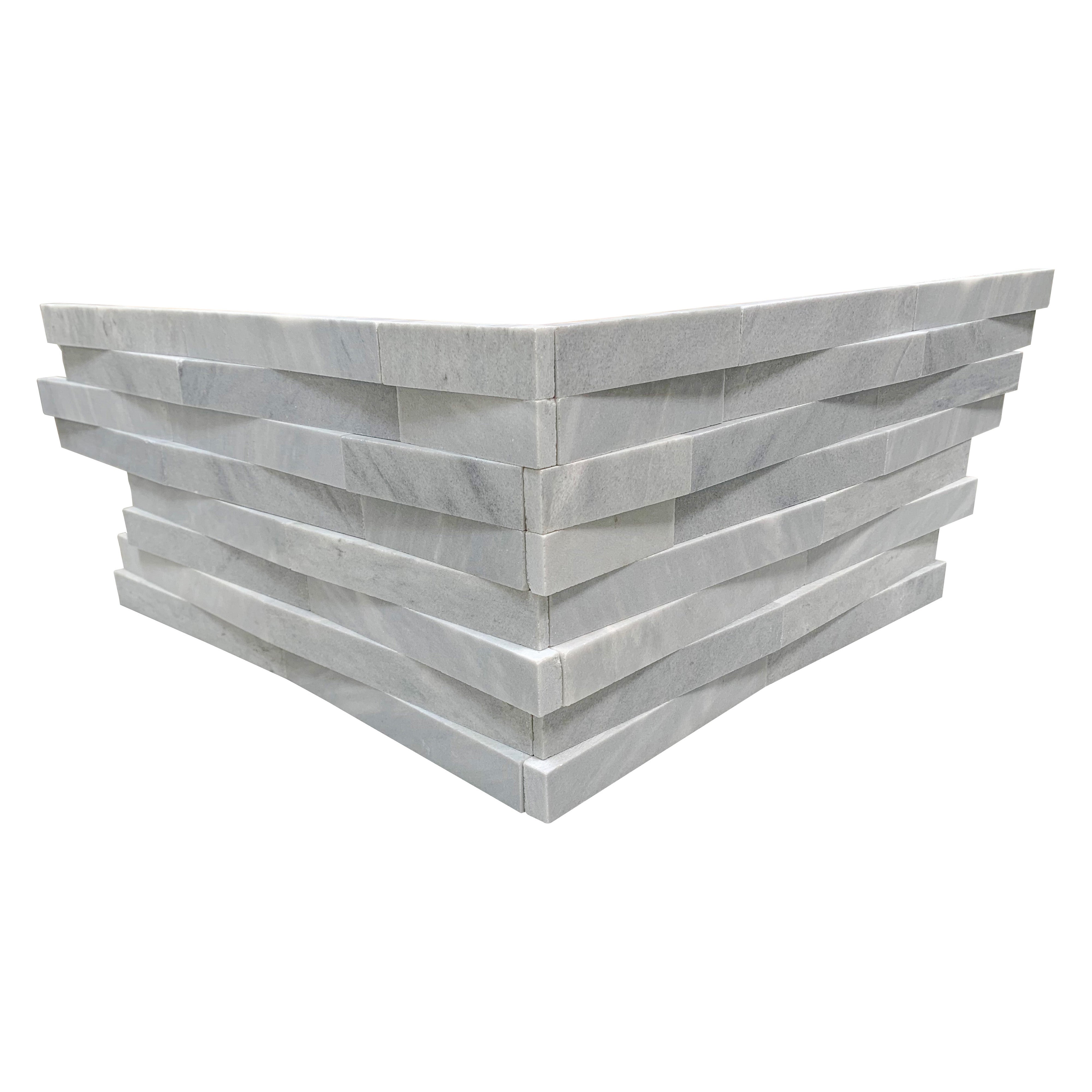 Interwoven Corner 4 pc set Moonlit Honed