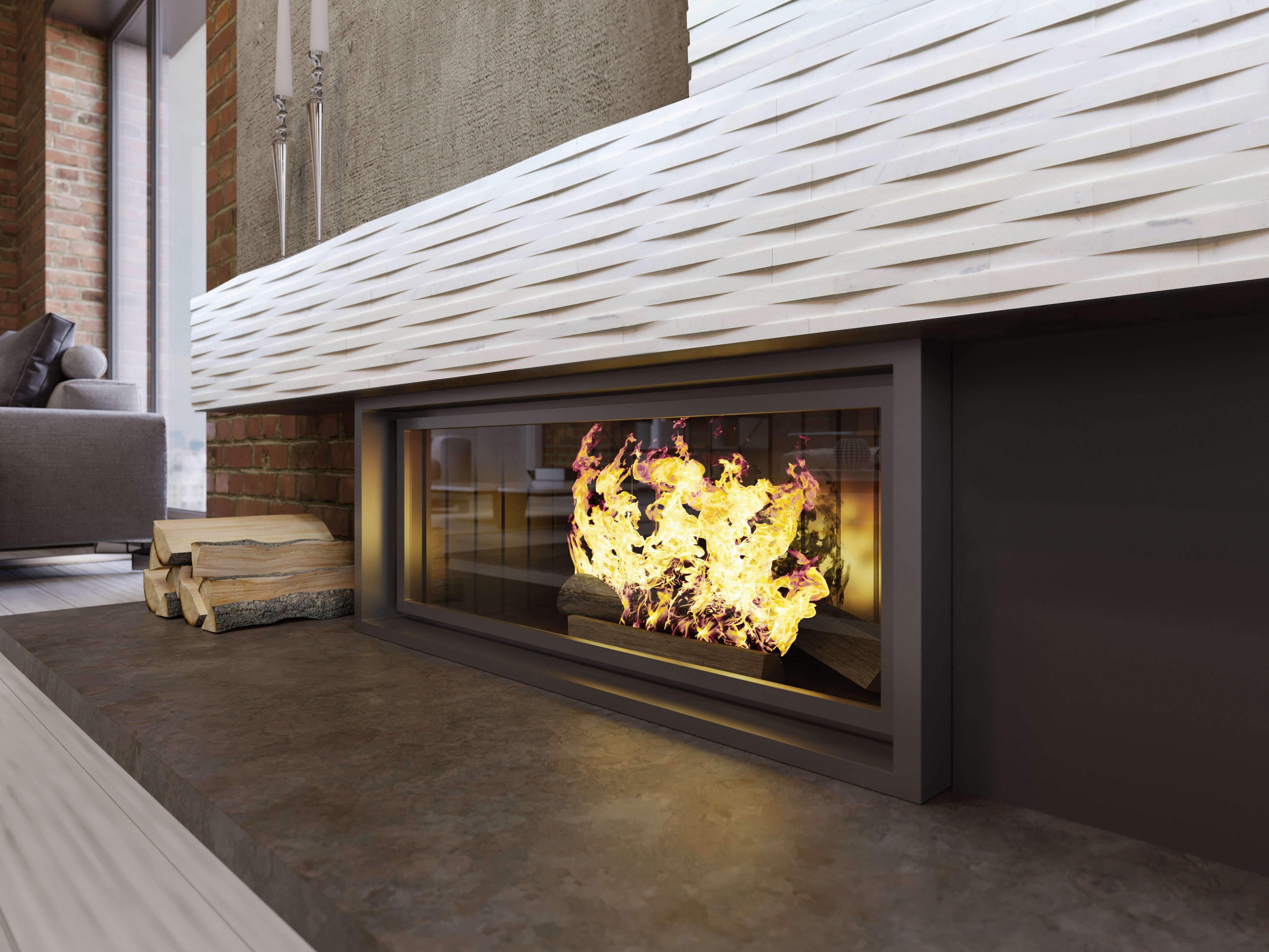 Interwoven Panel Alabaster Honed