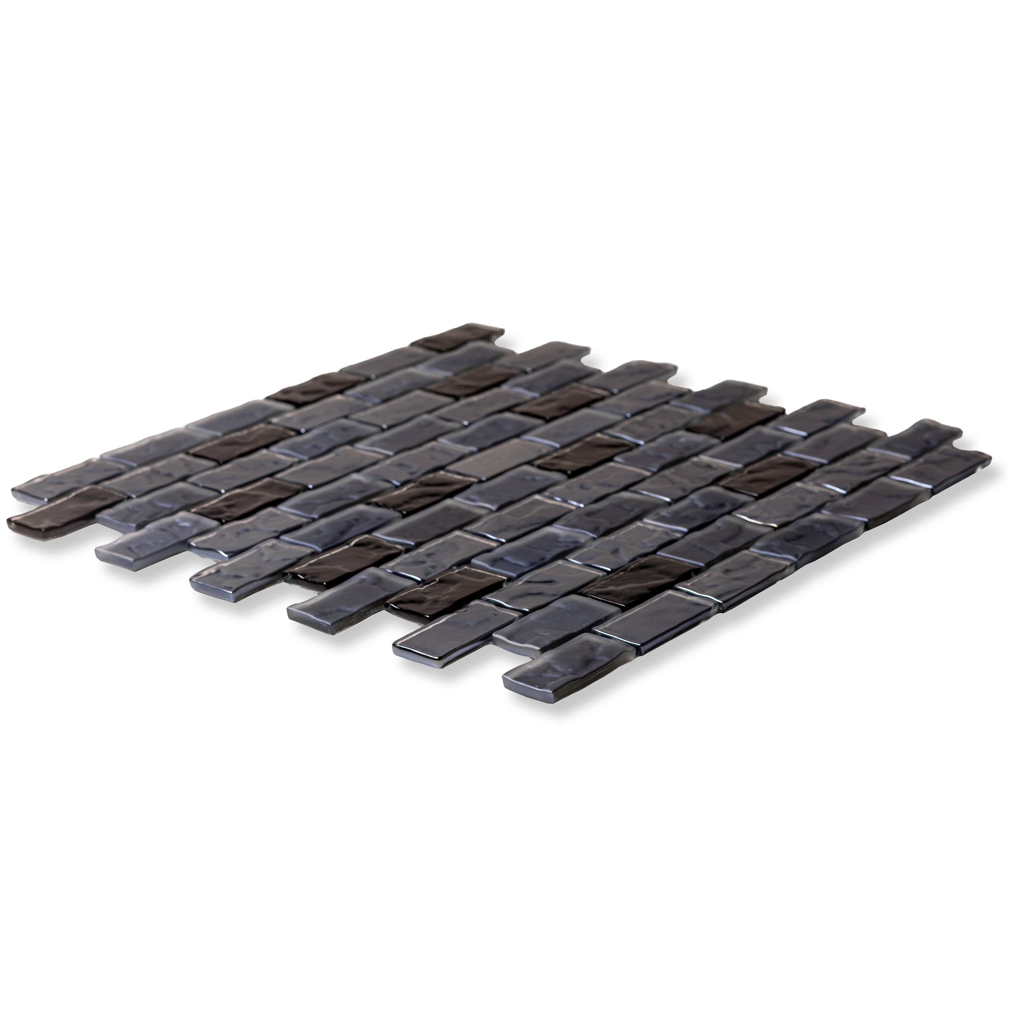 1"x 2" Offset Obsidian Shine Lava