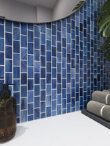 1"x2" Offset Indigo Satin