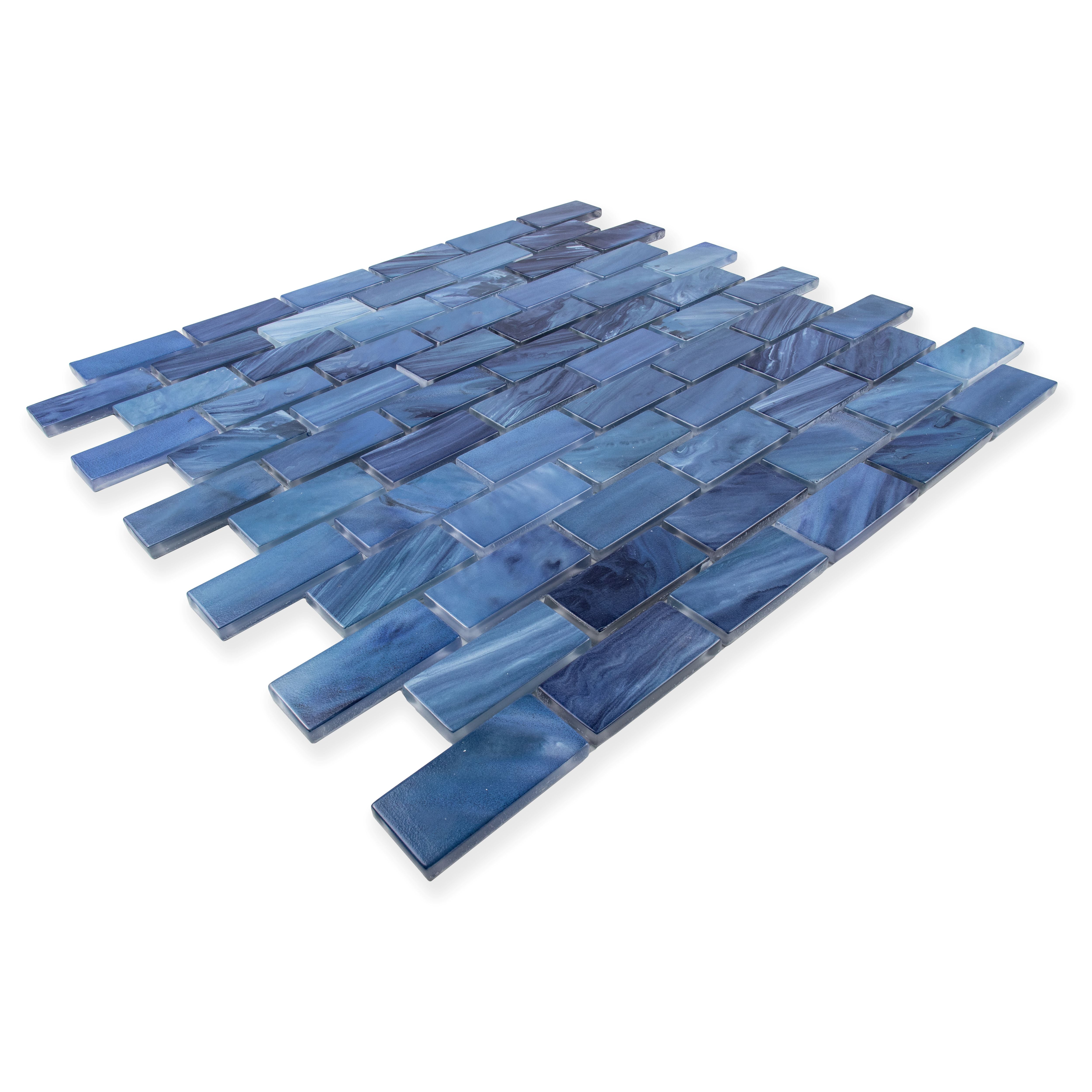 1"x2" Offset Indigo Satin