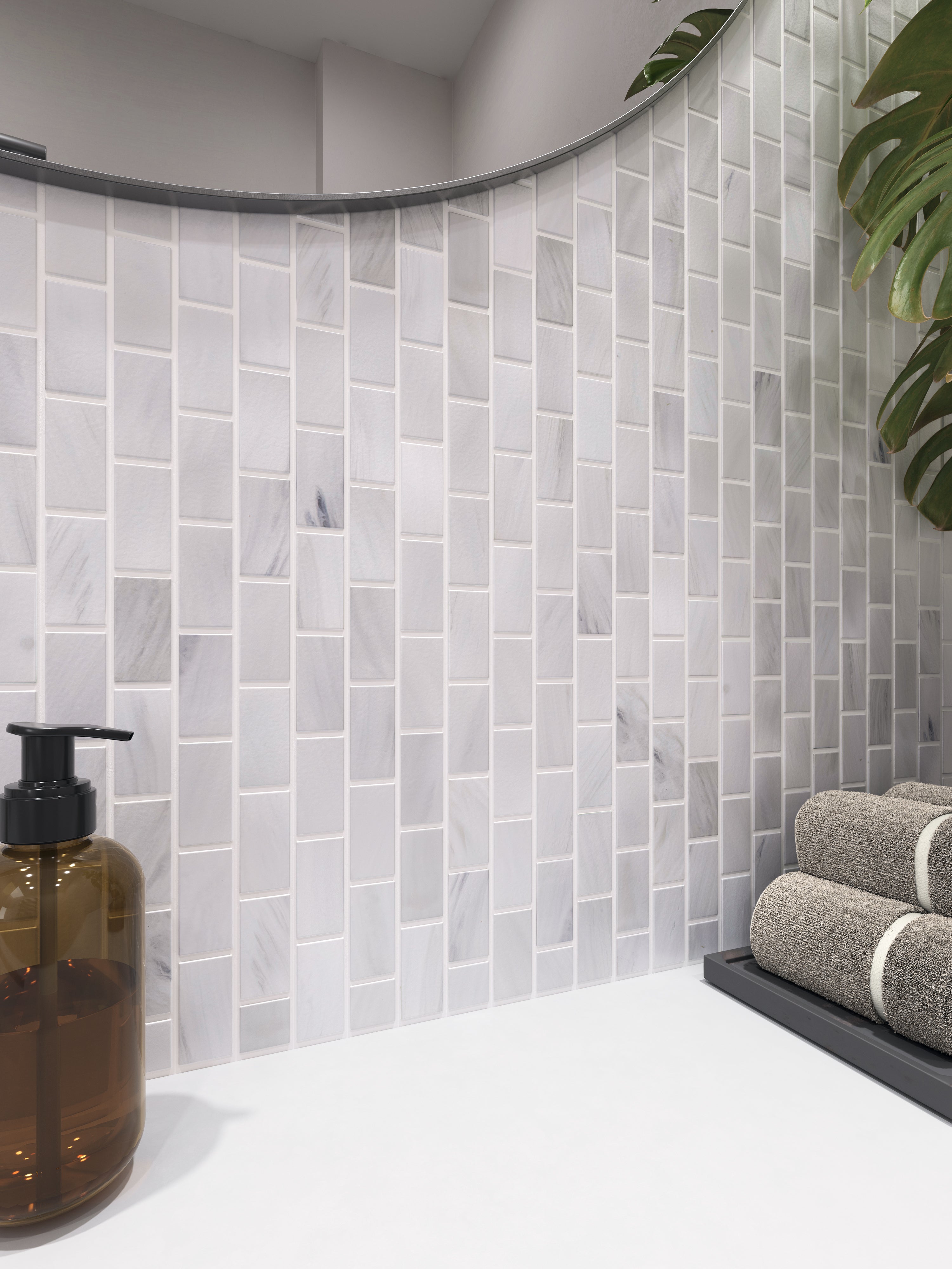 1"x2" Offset Rainwashed Satin