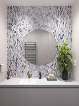 1"x2" Offset Sea Shadows Satin