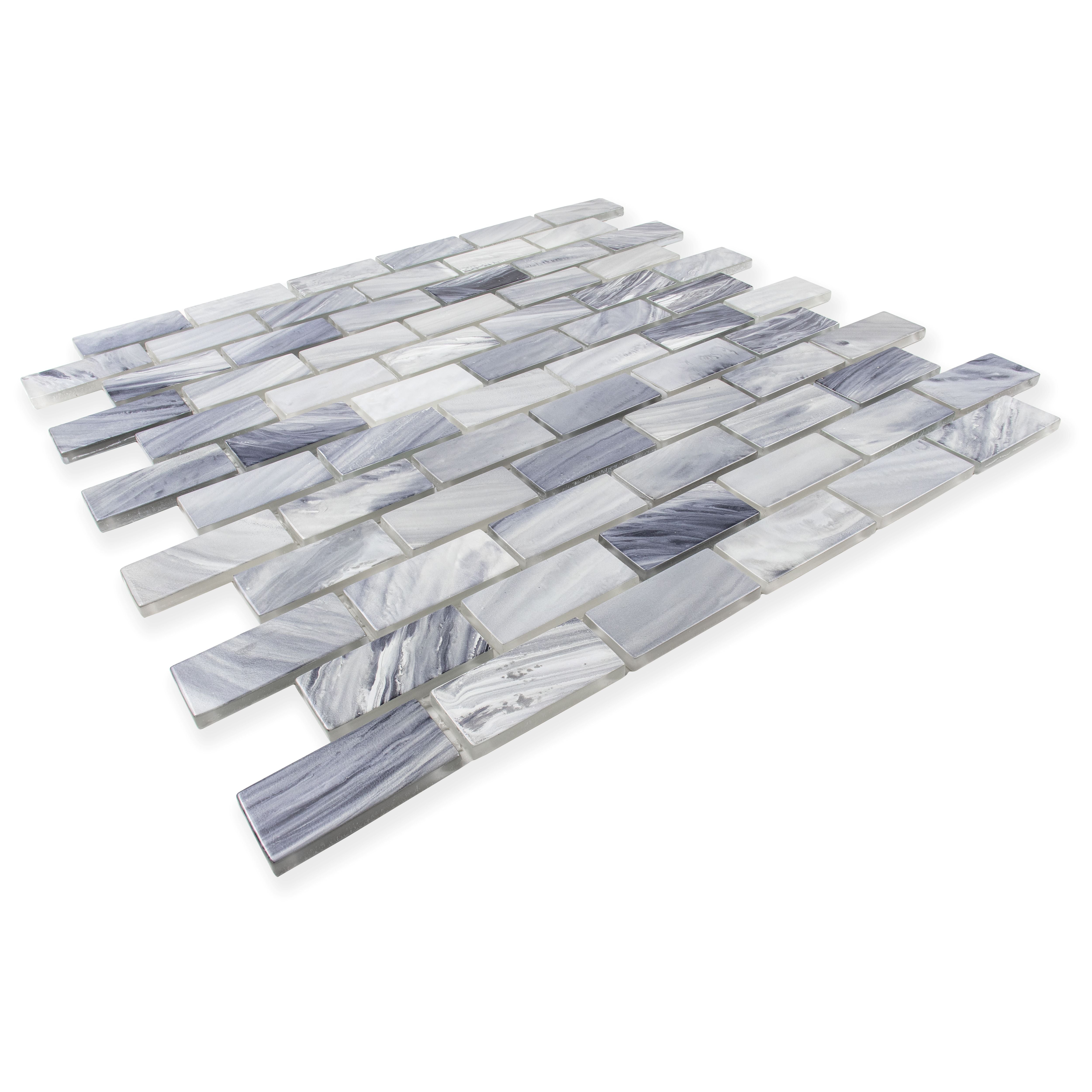 1"x2" Offset Sea Shadows Satin