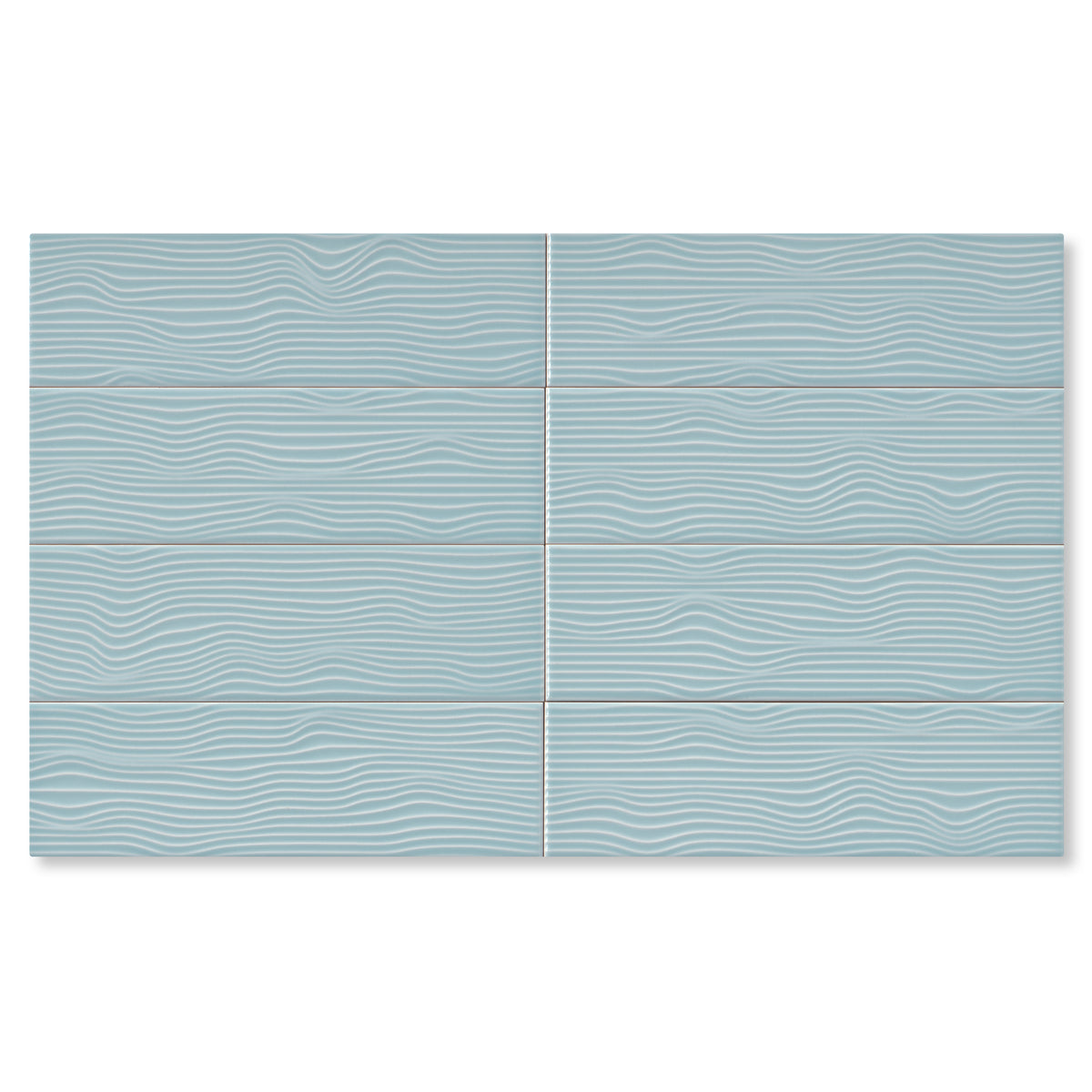3.5"x12" Ebb and Flow Sea Foam Gloss