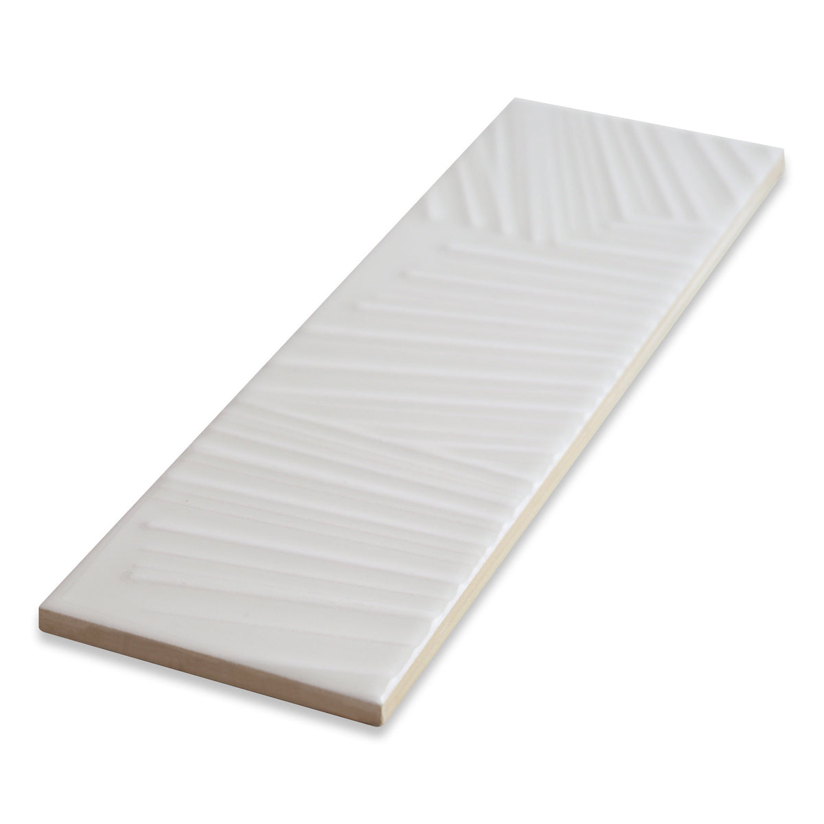 3.5"x12" Sago Ash White Gloss