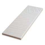 3.5"x12" Sago Ash White Gloss