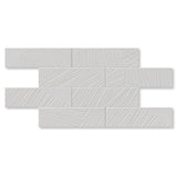 3.5"x12" Sago Ash White Gloss