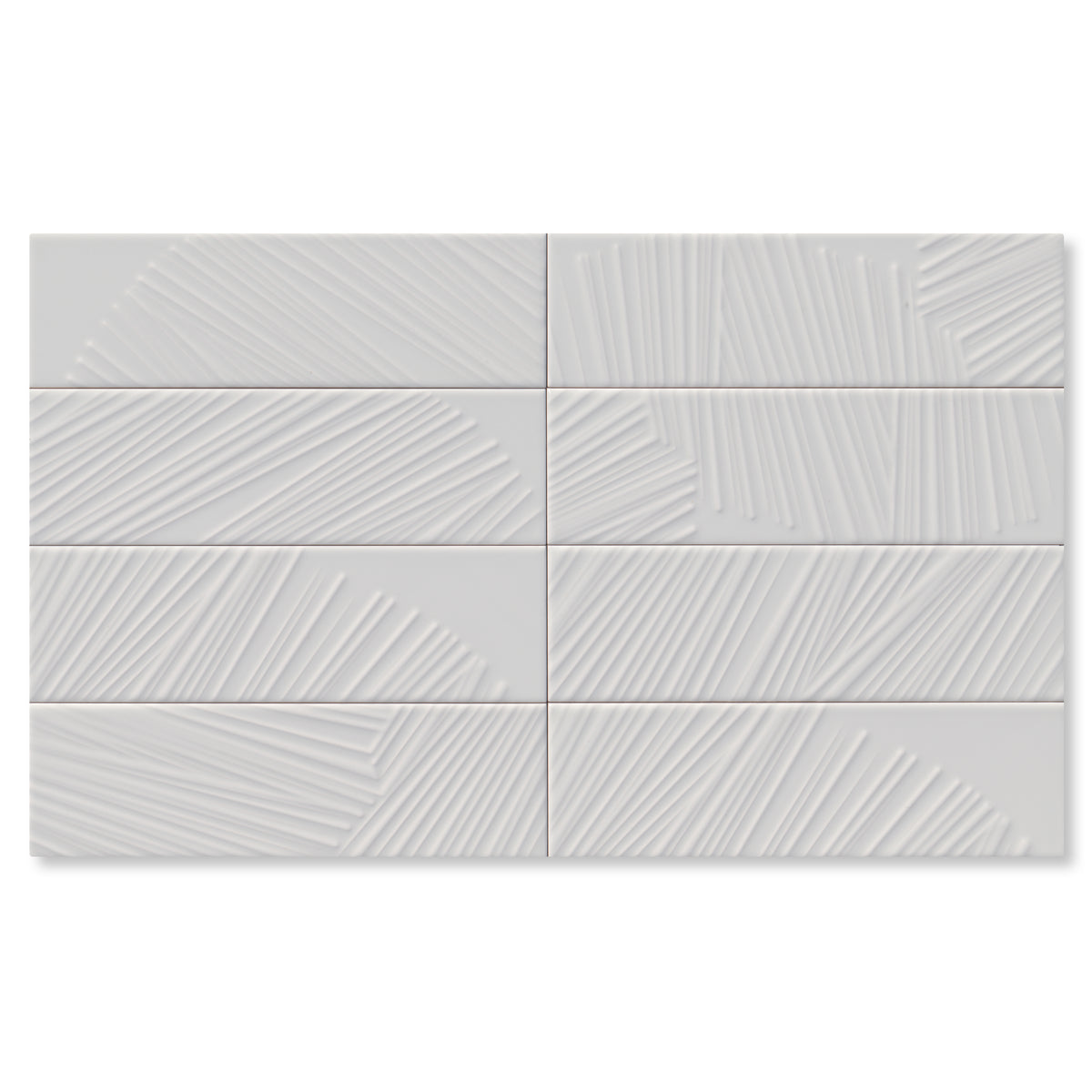 3.5"x12" Sago Ash White Gloss