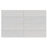 3.5"x12" Ash White Gloss