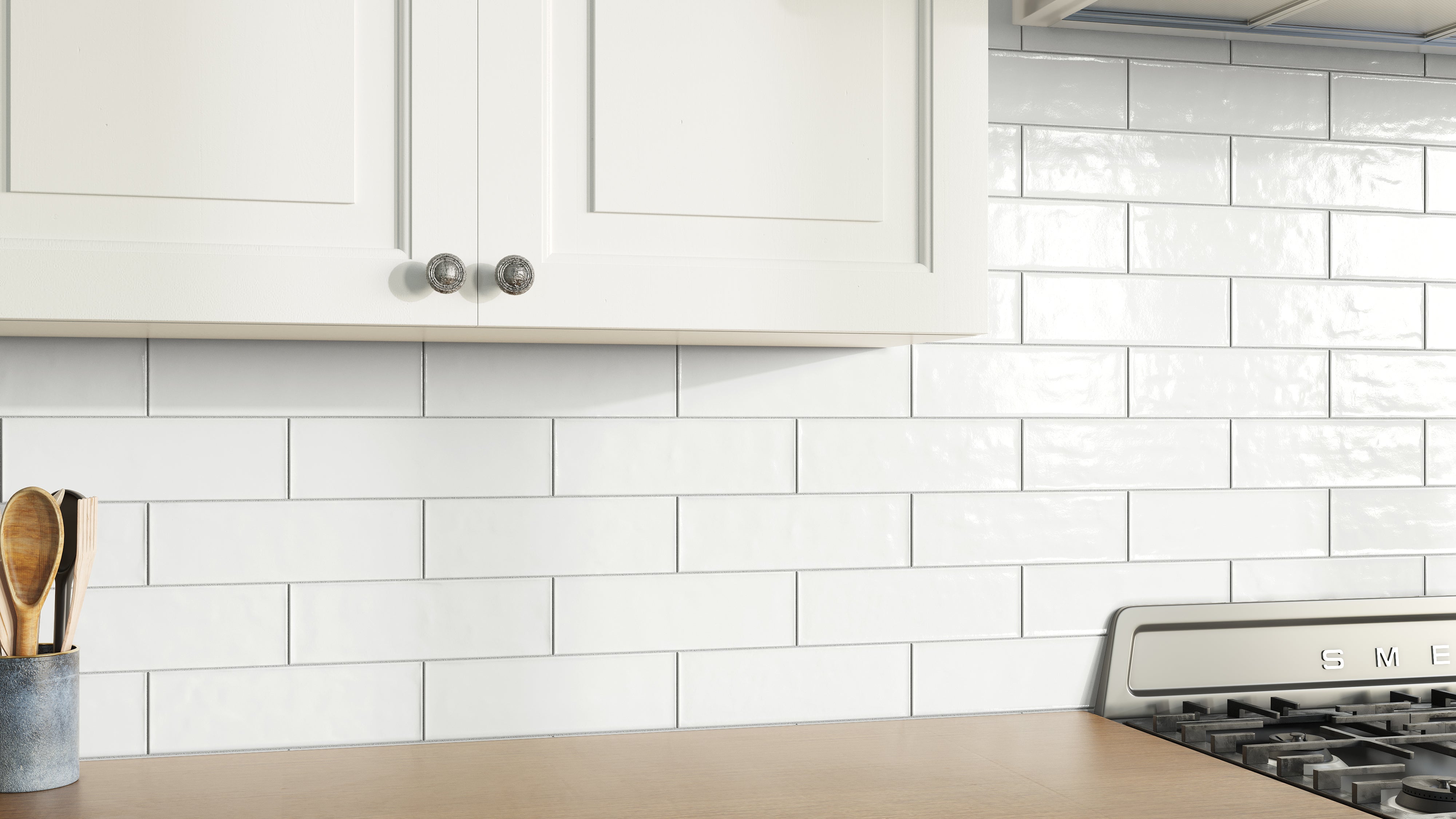 3.5"x12" Ash White Matte