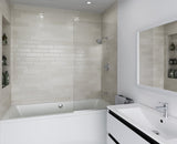 3.5"x12" Ash White Matte