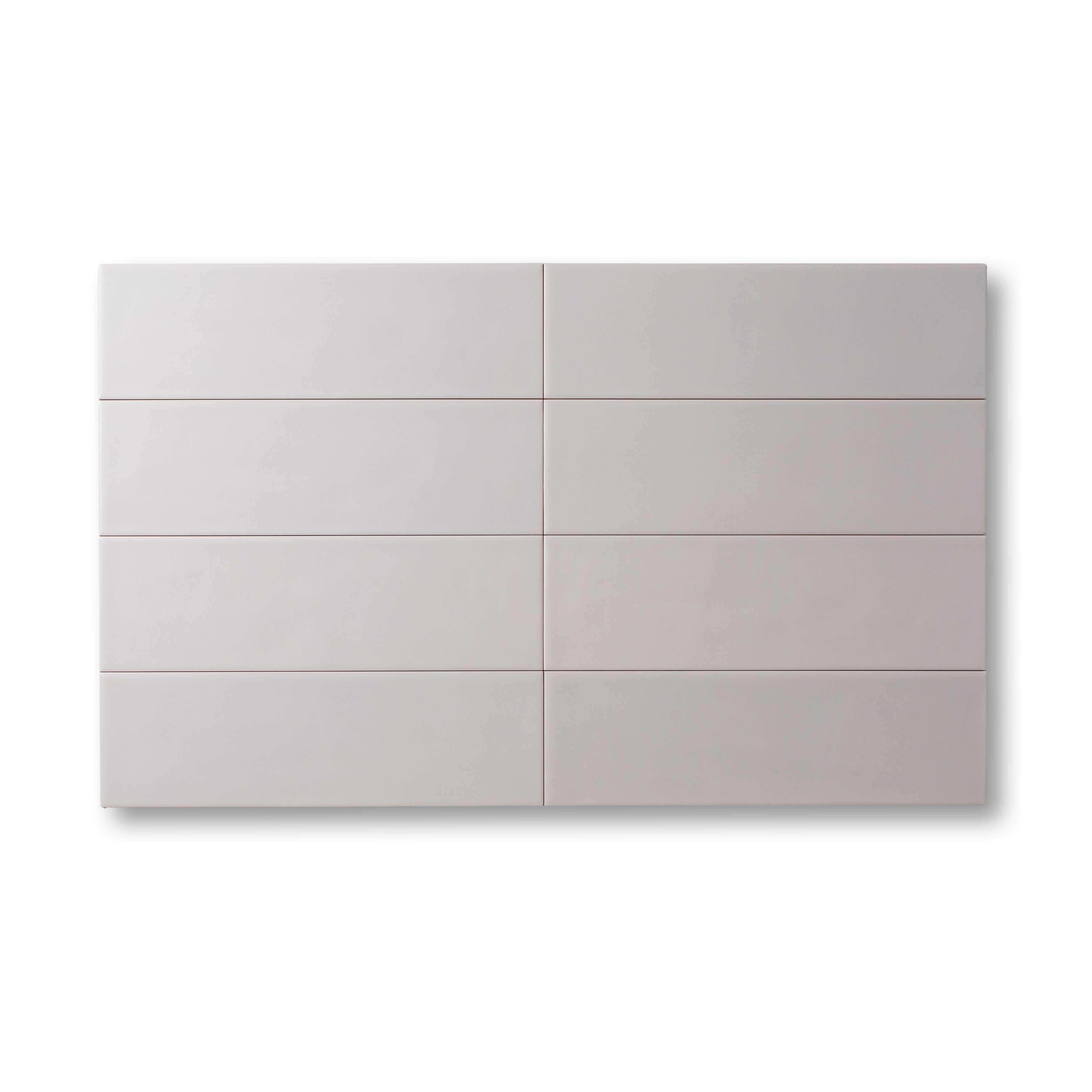 3.5"x12" Ash White Matte