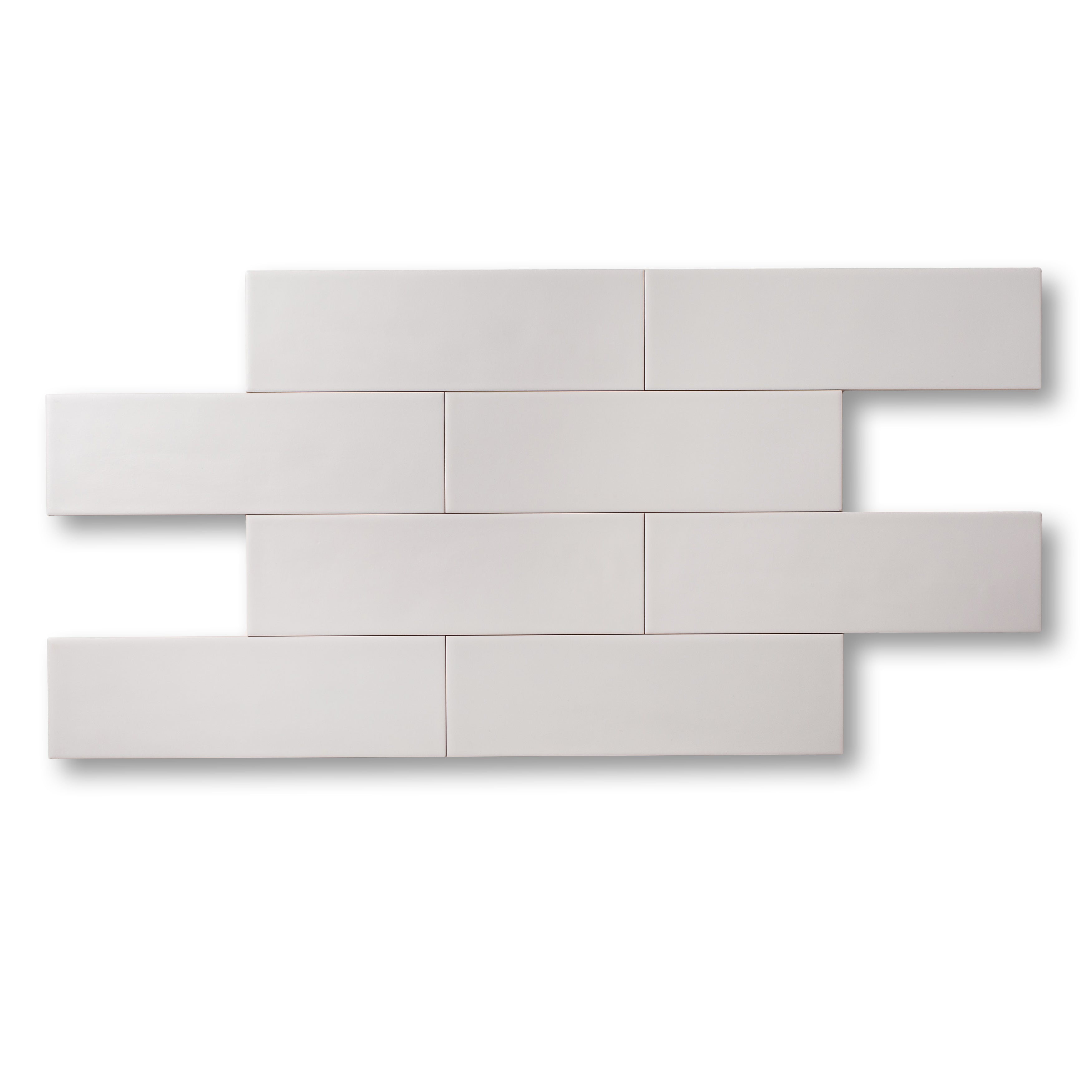 3.5"x12" Ash White Matte