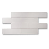 3.5"x12" Ash White Matte