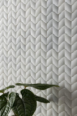 Paragon Chevron Crystal White Honed