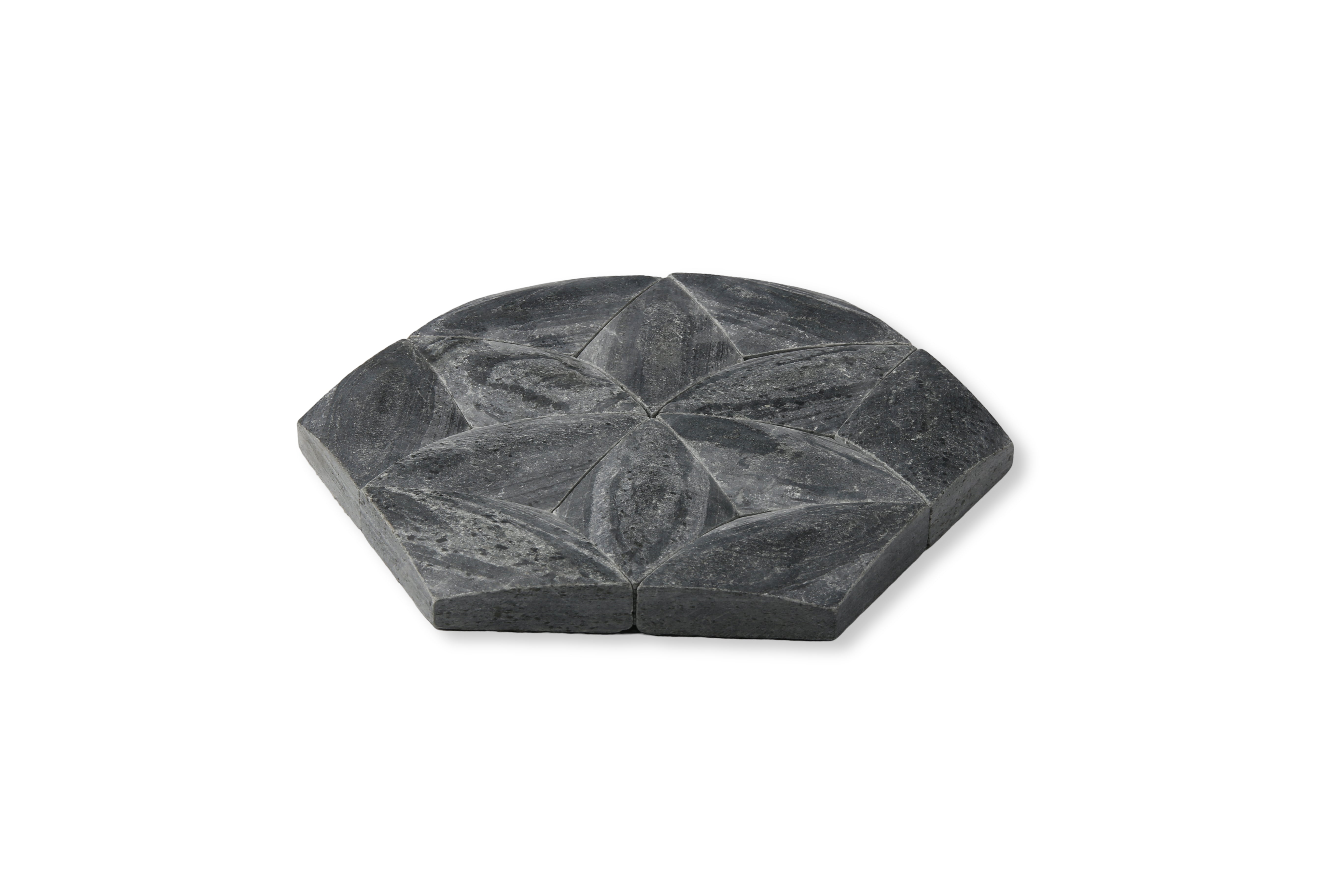 Paragon Hex Silver Quartzite Honed