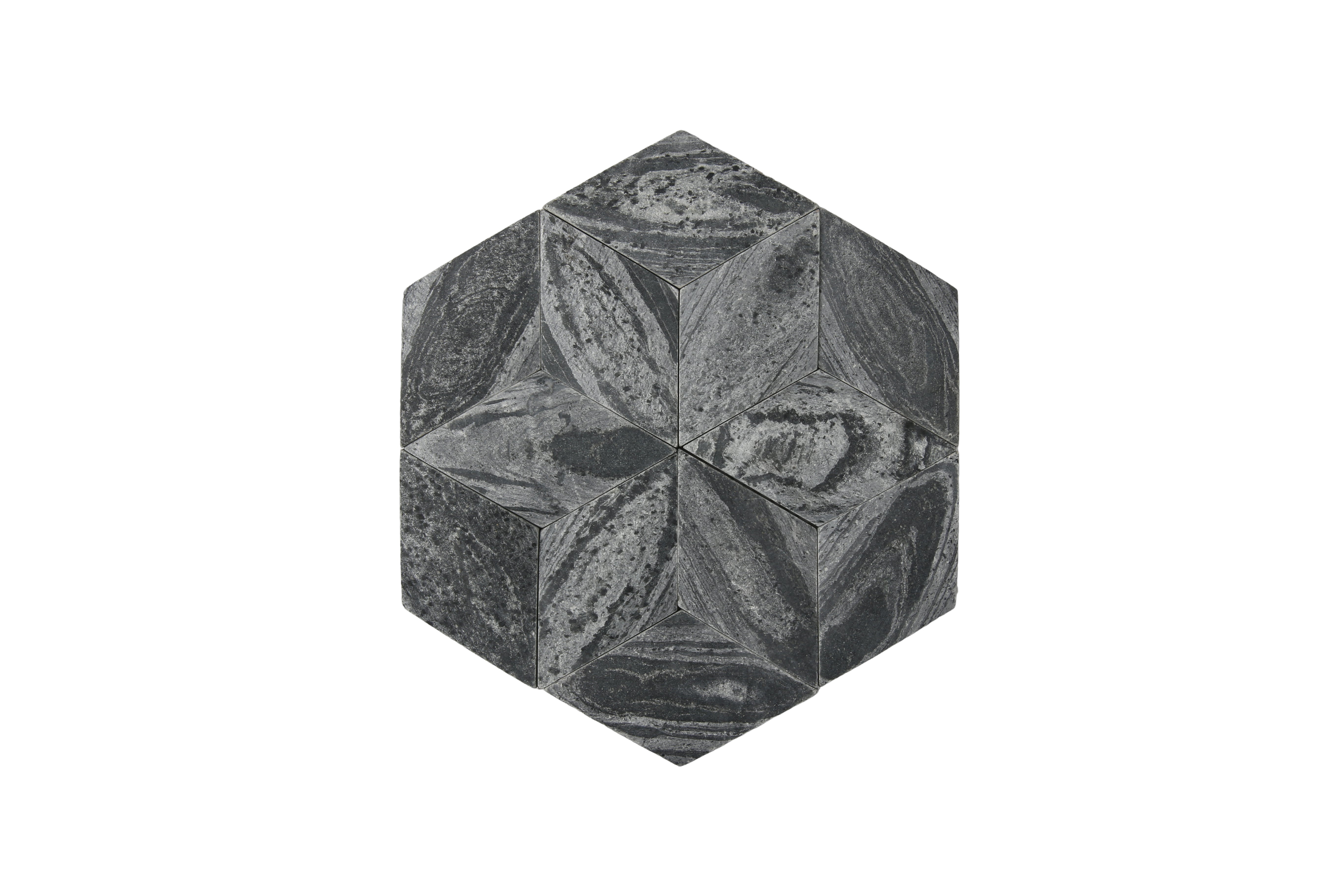 Paragon Hex Silver Quartzite Honed