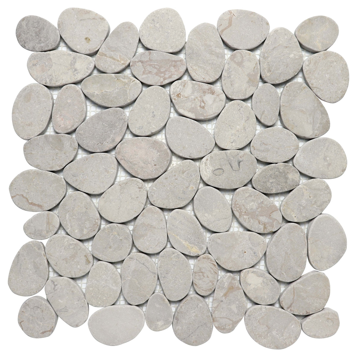 Cobbles Volcano Grey Tumbled stone mosaic