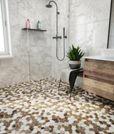 Cobbles Beige & Tan Marble Tumbled