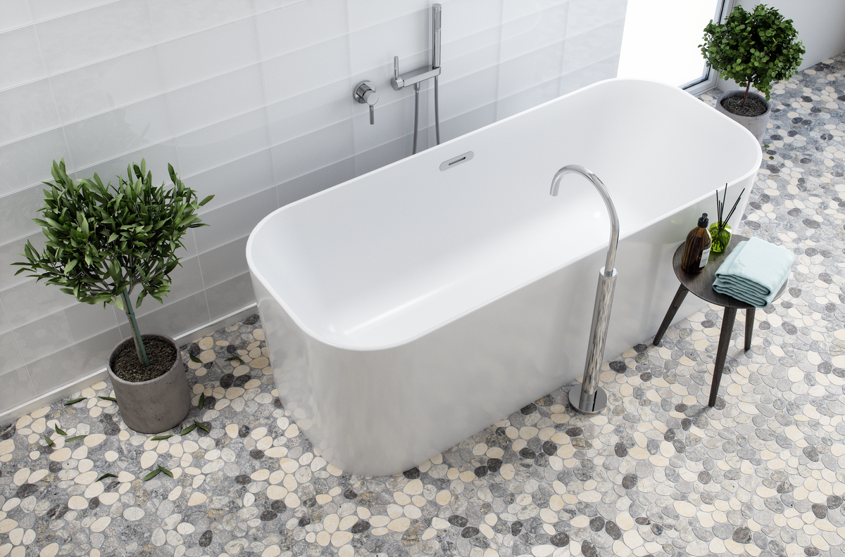 Cobbles Multi Grey & Quartz JG Tumbled