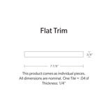 Flat Trim Pure Silk Matte