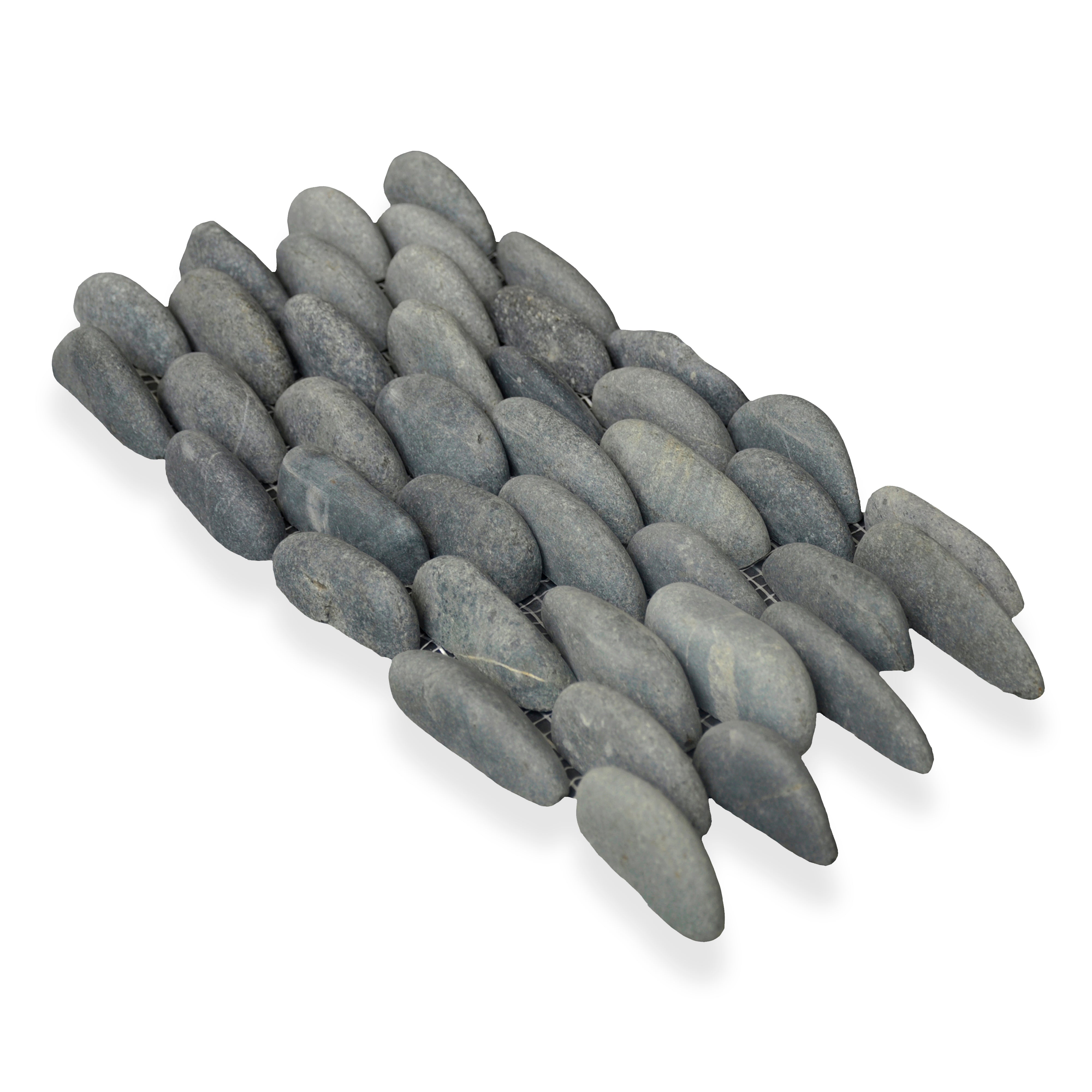 Stacked Pebble Medan Charcoal Natural