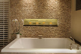 Stacked Pebble | French Tan bathroom wall